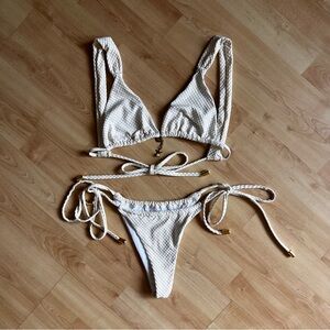 Haute Swimwear 'Isis' Bikini Set - Vanilla/Gold